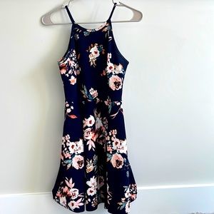 Floral Mini Dress- Size Small